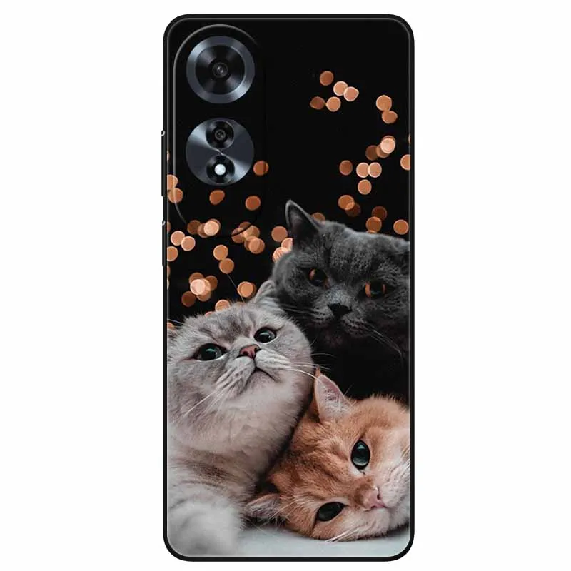 For OPPO A60 4G Case Luxury Fashion TPU Silicone Back Cases On for OPPO A60 4G CPH2631 Protector Phone Cover Cute Soft Bag 6.67