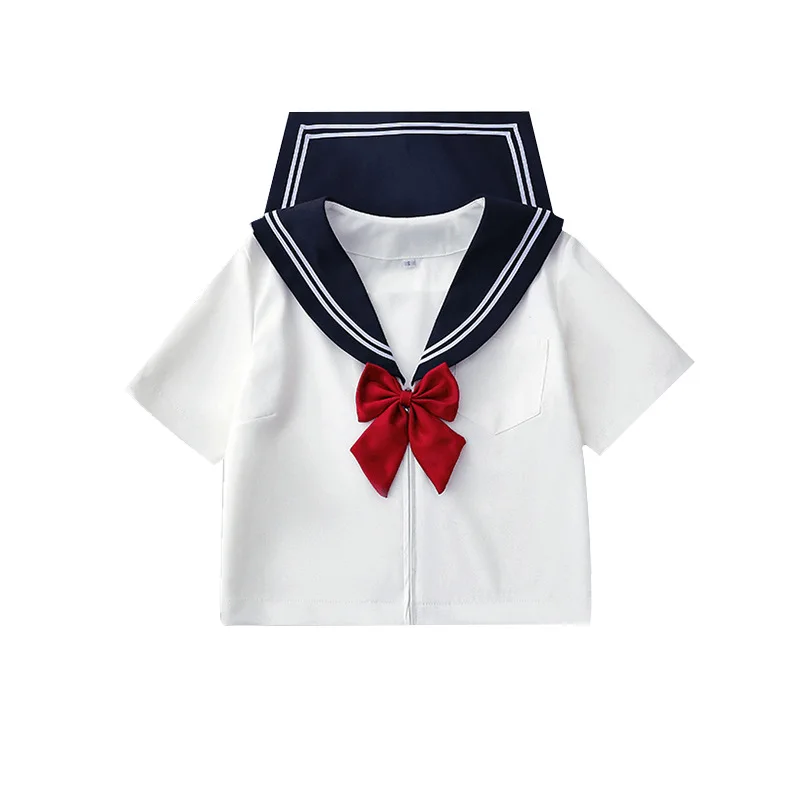 Gonna uniforme scolastica tradizionale versatile JK Colletto giapponese Kansai Abito da laurea in stile accademico uniforme da marinaio in due pezzi