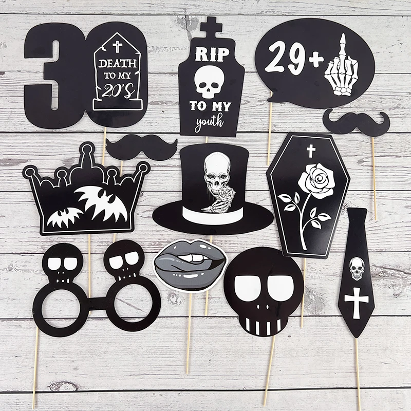Death to My 20s Birthday Photo Booth Requisiten Rip To My Youth Erwachsene 30. Geburtstag Party Dekoration Supplies Death to my twenties