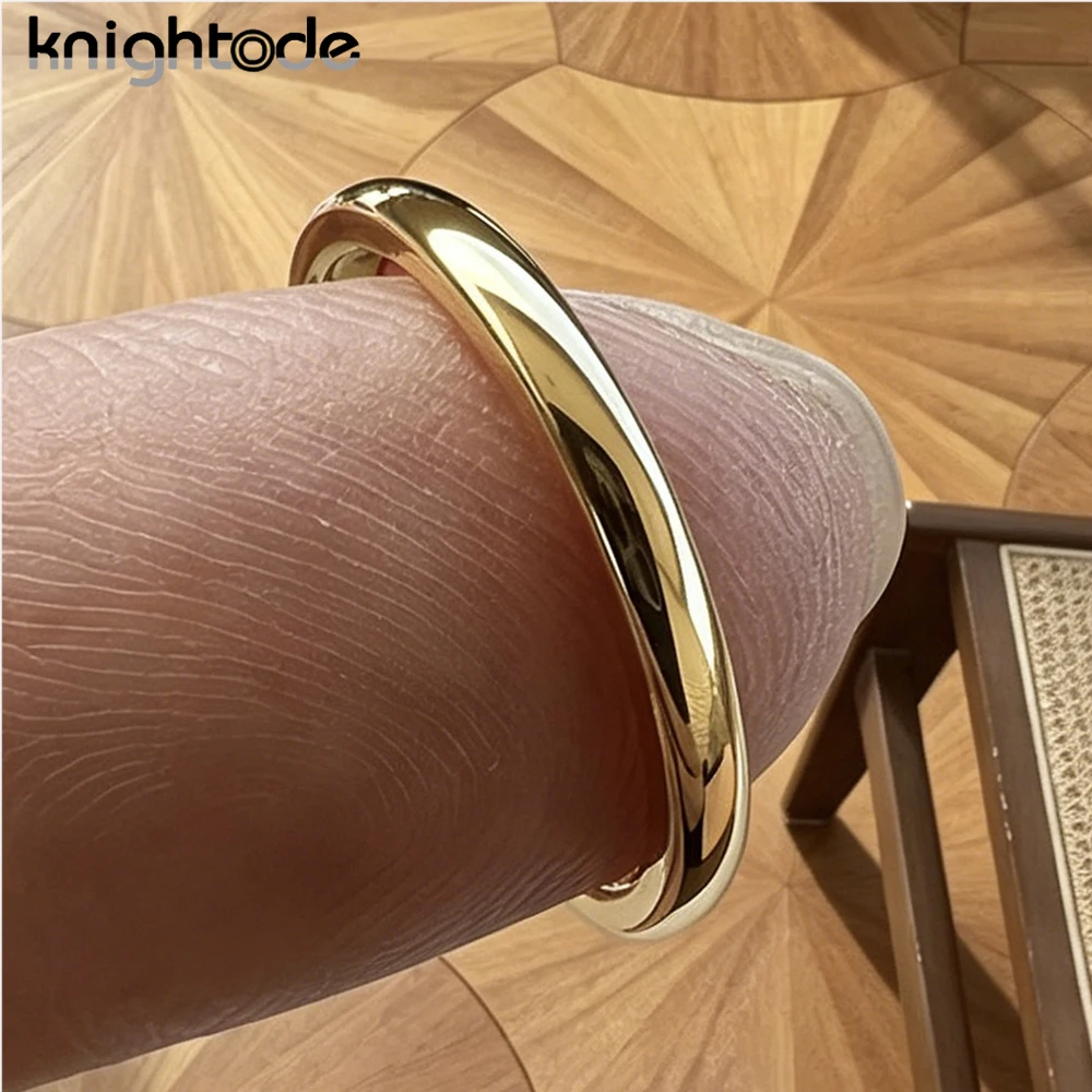 2mm 4mm Womens Tungsten Carbide Rings Gold Color Wedding Band Dome Polished Comfort Fit