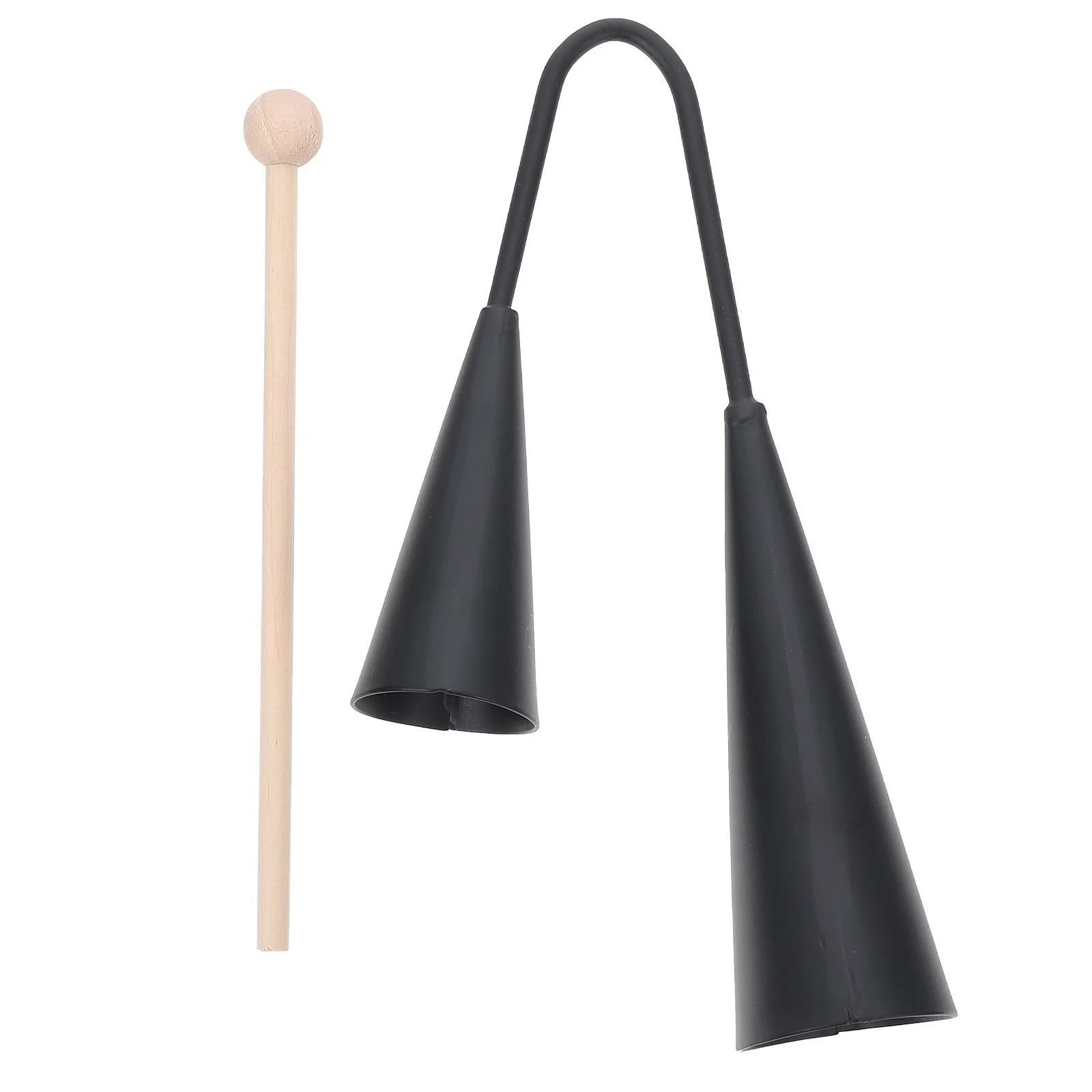 

1 set 1 Set Kids Percussion Instrument Double Trumpet Two Tone Bell Music Educational Agogo Bell Metal Cowbells Samba Musical