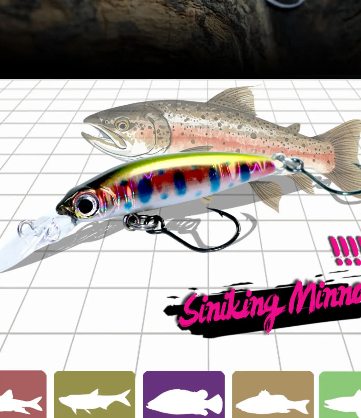 Mini Crankbait 1.8g 40mm Wobbler Fishing Lure Freshwater Minnow Crank Artificial Hard Bait Tackle