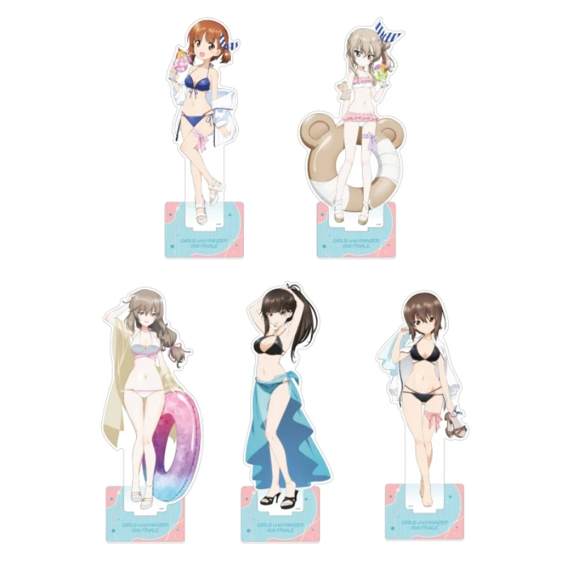 لعبة Nishi Kinuyo Darjeeling Nishizumi Miho Maho الاكريليك حامل دمية أنيمي Kathowa Anchovy نموذج لجسم لوحة تأثيري لعبة هدية