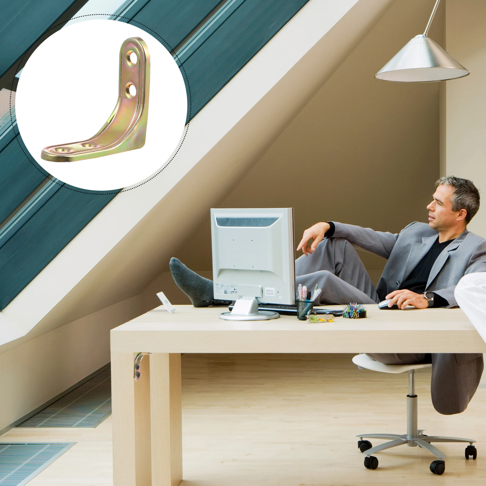 

20Pcs L Brackets Heavy Duty Corner Braces for Furniture Joint Reinforcement Rust-Resistant Angle Connectors Fixed Mounting