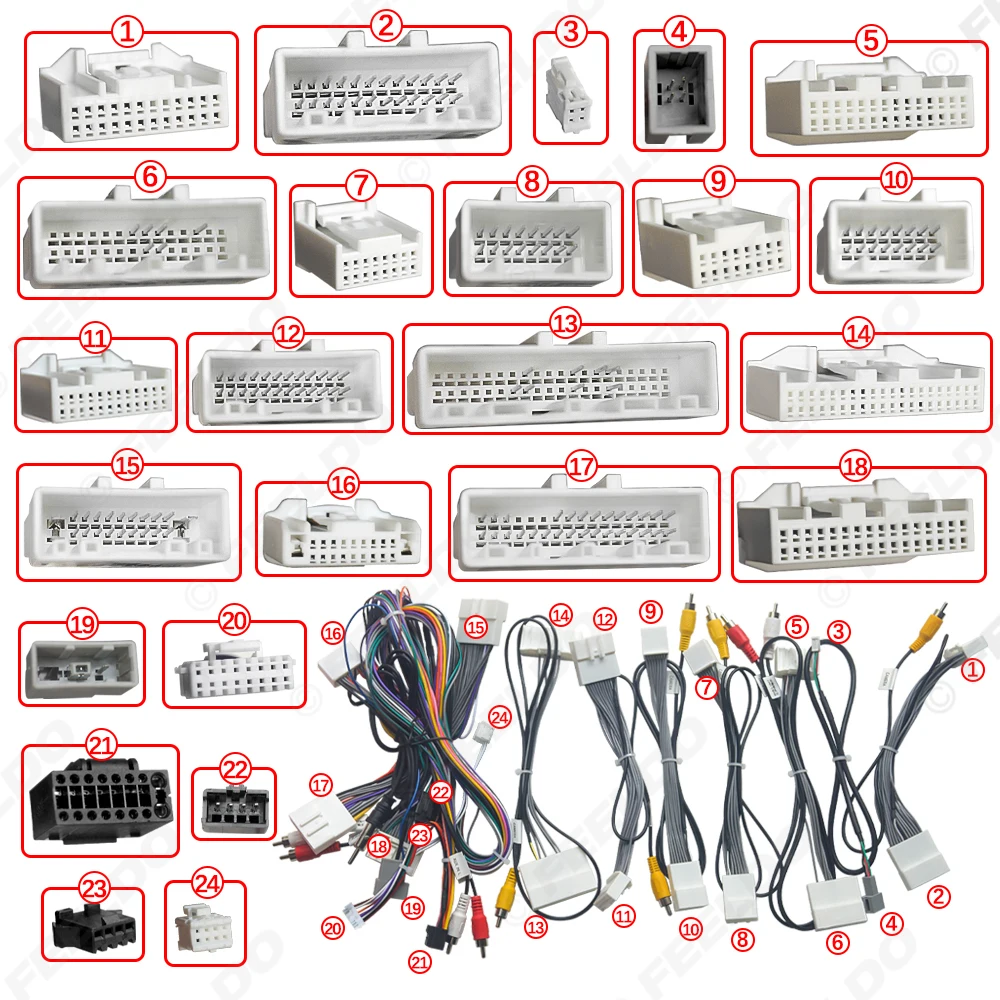 Car 16pin Power Cord Wiring Harness Adapter For Nissan Murano 2009-2014