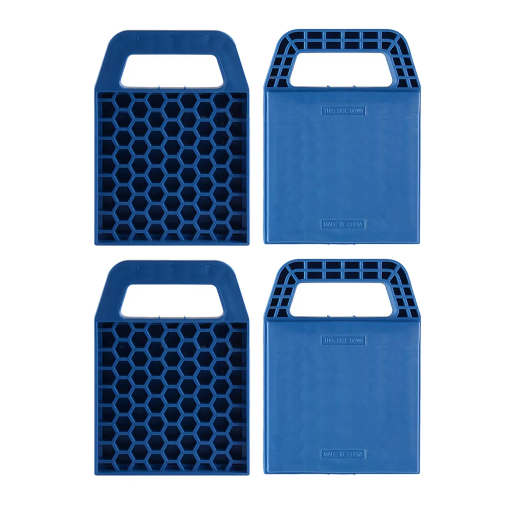 

4Pcs Car Rv Plastic Tire Pad Caravan Support Board Jack Pad Jack