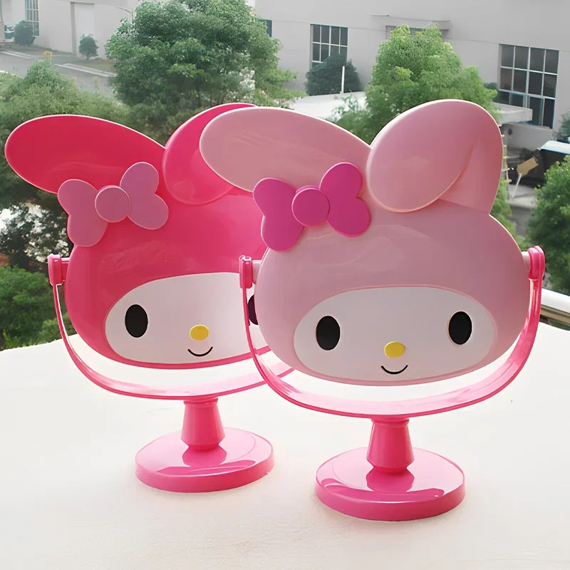 

Sanrio Kawaii Hello Kitty настольное зеркало Милая аниме мультфильм для студентов домашнее складное портативное туалетное косметическое зеркало для девочек