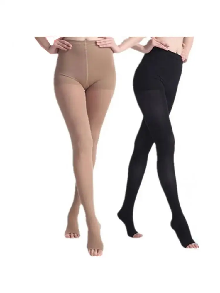 Women 30-40 MmHg Compression Pantyhose  For Varicose Veins Thigh High Quality StockingsNew Design Leggings 40-100kg