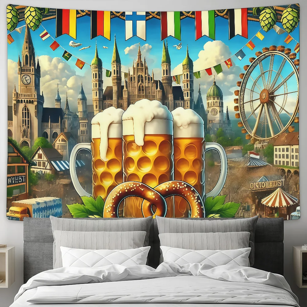 Oktoberfest German  flag Suitable For Dormitory Room Outdoor Gift Party Decoration Picnic Camping