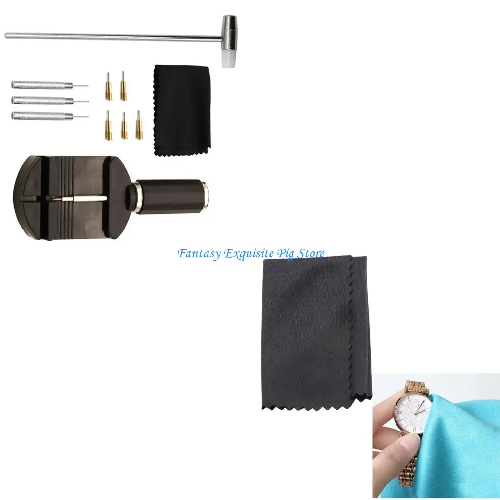 

11Pcs Watch Tool Set Bracelet Link Remover Regulator Adjuster Maintenance Set