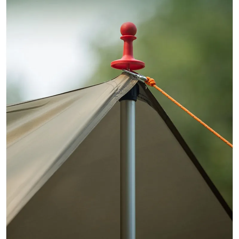 4pcs Tent Canopy Pole Lightning Protection Cap Outdoor Camping Rain Plastic Support Rod Security Top Insulation Stationed Picnic