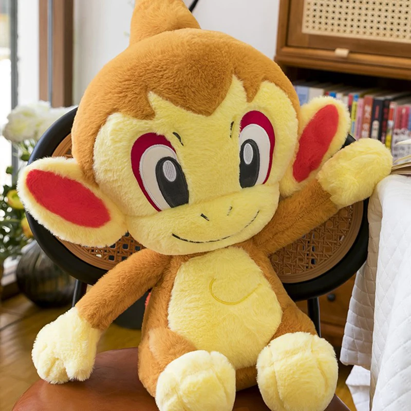 

30/50cm Chimchar Pokemon Large Plush Toys Anime Doll Cute Giant Pokémon Monkey Cute Cartoon Stuffed Plushie Pillow Gift for Kids
