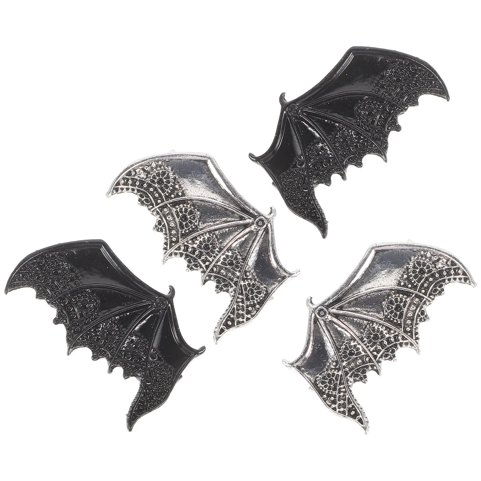 

2 пары заколок для волос с крыльями летучей мыши на Хэллоуин, заколки с крыльями летучей мыши, сильная праздничная атмосфера, детские заколки для волос, заколки для волос на Хэллоуин