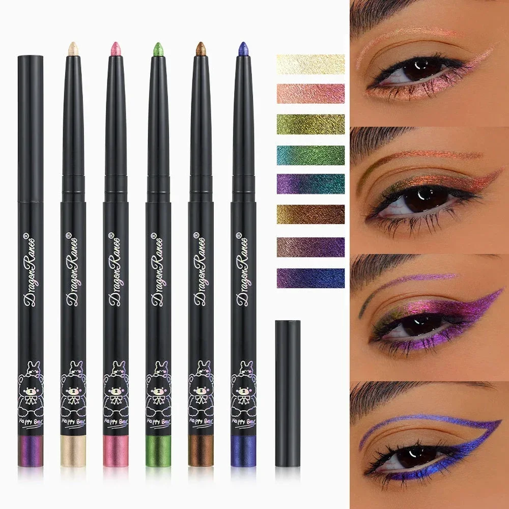 Chameleon Eyeliner Gel Pen Waterproof Chameleon Eyeshadow Pencil Long Wear MultiChrome Eyeliner Glitter Highlights Eye Makeup