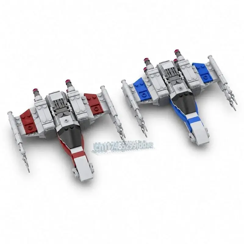 519PCS Resistance T-70 Fighter Sci-Fi Spaceship Space Battle Model Building Blocks DIY Creative Assembly Educational Toy Gifts