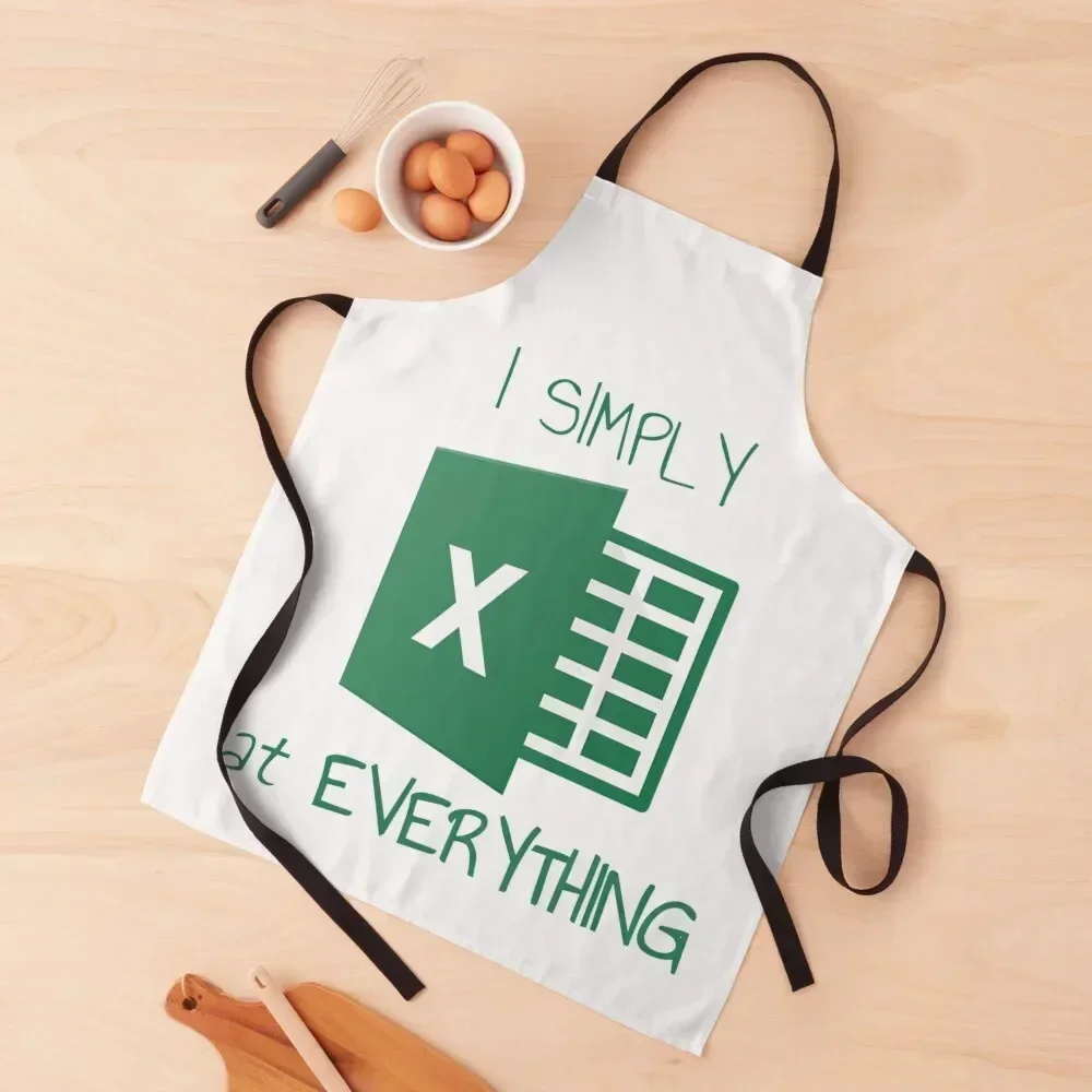 

I simply Excel at Everything Apron Kitchen Chef Kitchen Items For Home Kitchen Handle For Women Useful Things For Apron
