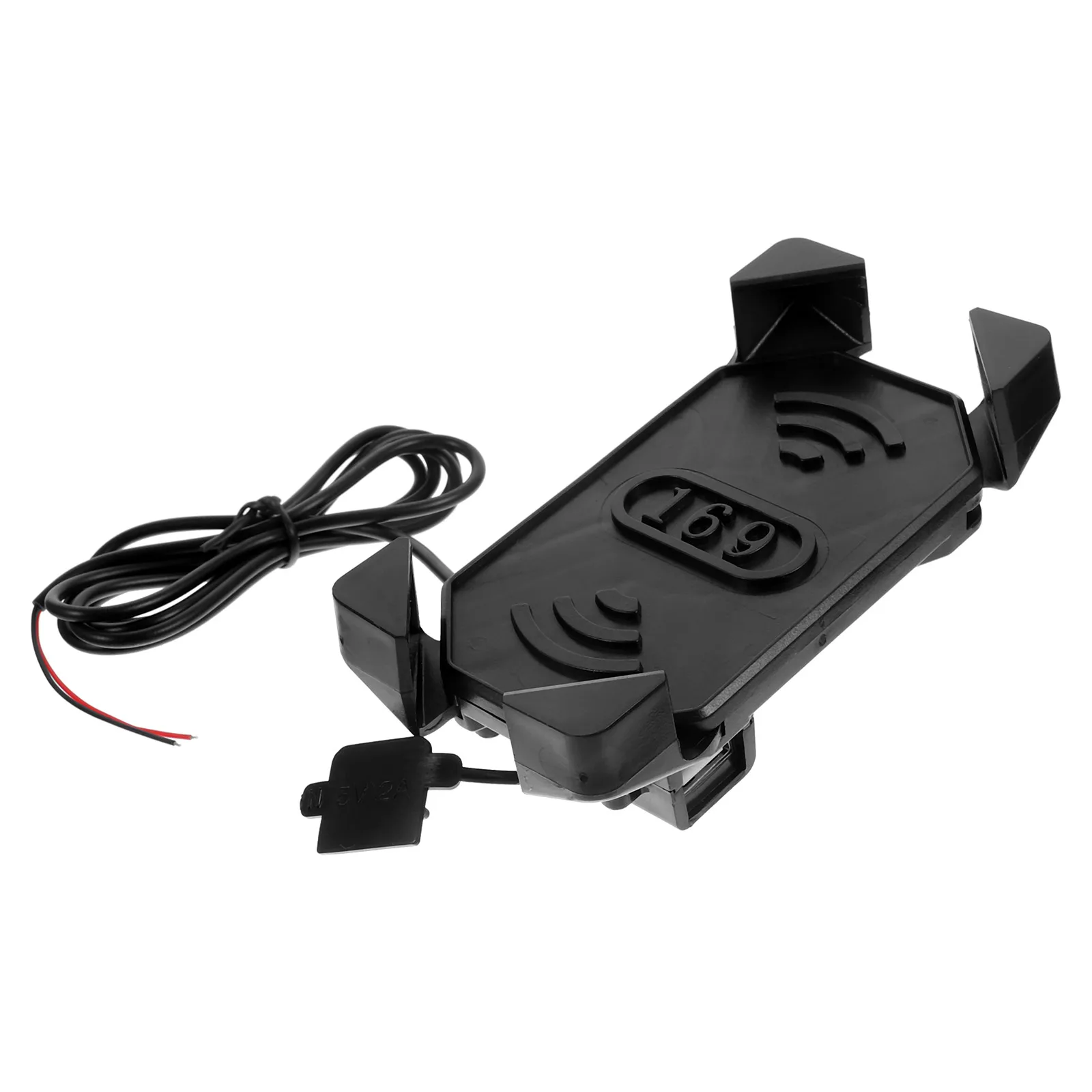 

USB Phone Charging Holder Durable Safe Long Use Bike Motorcycle Bracket H Fixed Navigation Cell Equipment