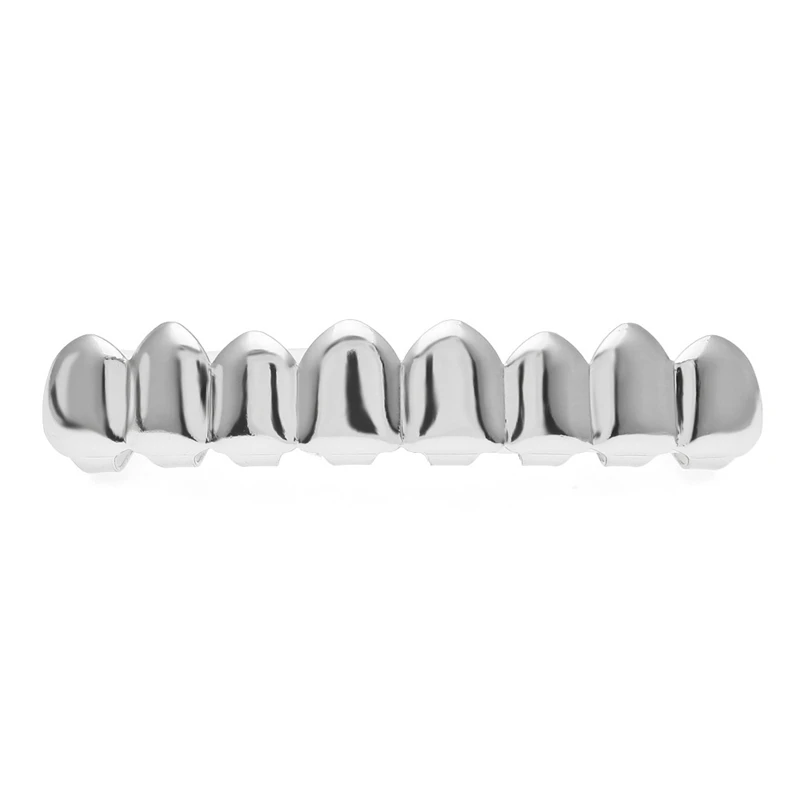 New Hip Hop Teeth Set Top Bottom Mouth Teeth Grills Fashion Removable  Grills Jewelry