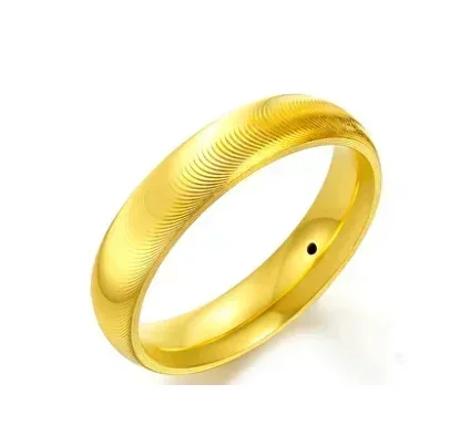Eldorado Gold  100% 999 real gold rings for couples 24k pure gold finger ring 5d yellow gold ring wedding jewelry