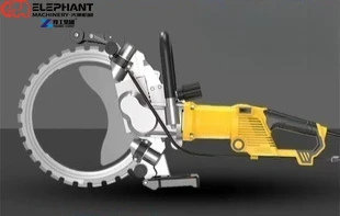 Heavy Duty Hydraulic Wall Saw Industrial Foundation Removal Underground Bunker Dismantling Machine