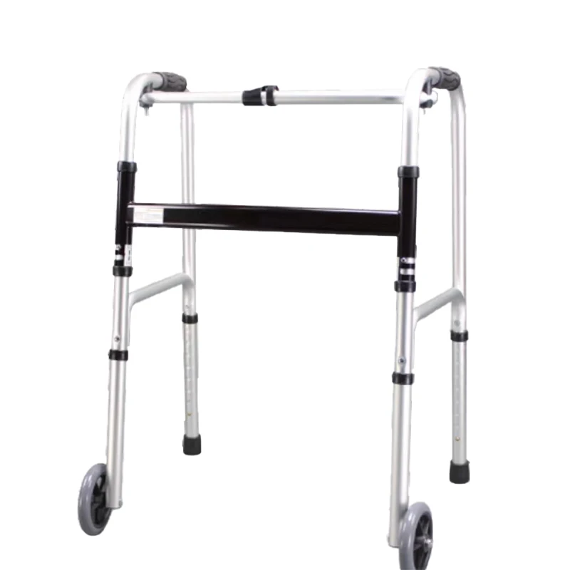 Customized Lightweight Medical Aluminium High Quality Adjustable Elderly Walker Walk Aid Silver 72-82c