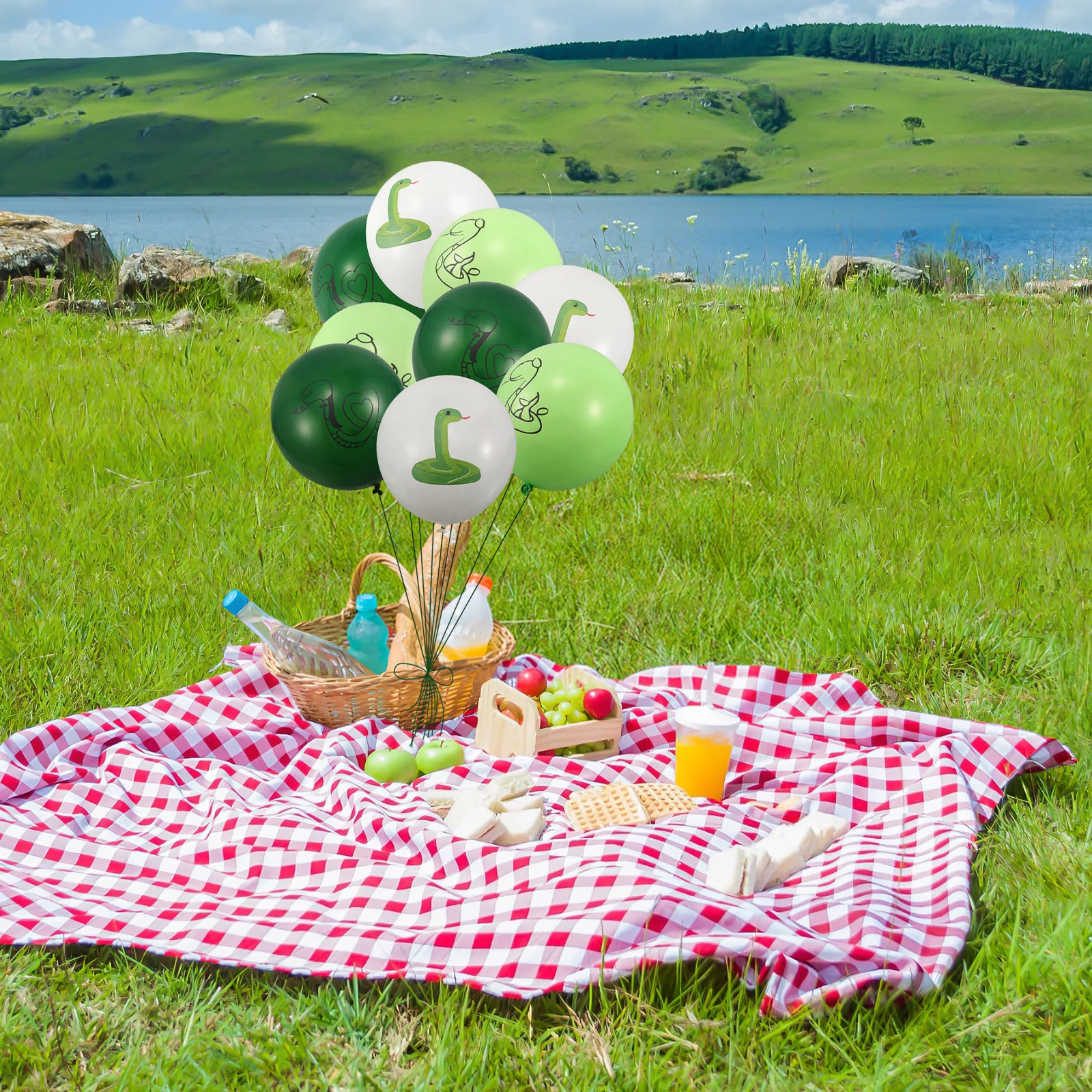 

18Pcs Snake Balloon Set Unique Theme Party Decor for Birthday Celebration Hanging Snake Balloons Kids Party Decoration Supplies