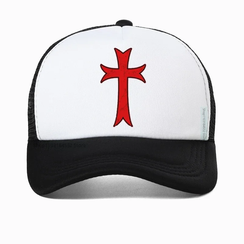 Knights Templar Iron Cross print Baseball cap Shield Knight Templar Crusade Cross hat Masonic Malta Knights Templar hats