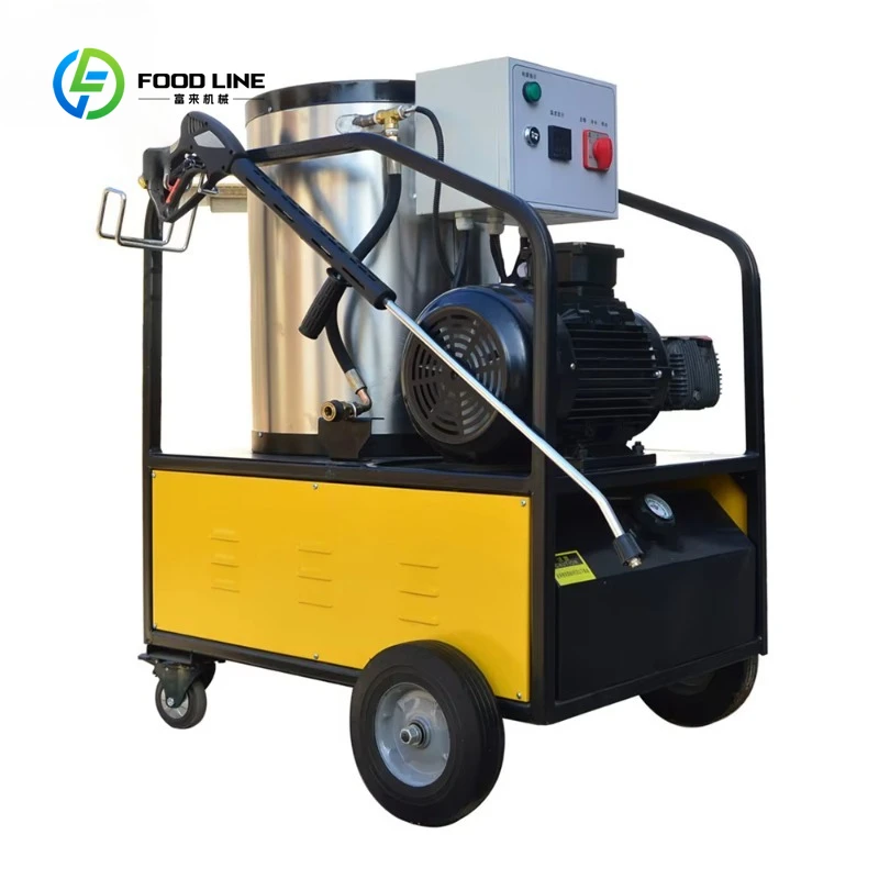 Customized 200bar 120℃ Hot Cold Water High Pressure Cleaner Heavy-Duty Industrial Washer for Factory Workshop Cleaning
