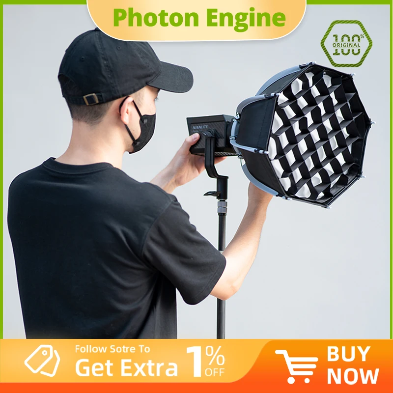 Ambitful PS22 PS30 22cm 30cm Quick Release Octagonal Softbox Mini Bowens mount for Yongnuo YN150  Nanlite Forza 60 Flash