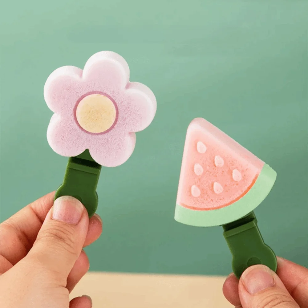6/8 Cavity Cartoon Silicone Ice Cream Mold with Ice Storage Box Dust Cover Ice Pop Molds DIY Non-stick Ice Lolly Mold Cheese