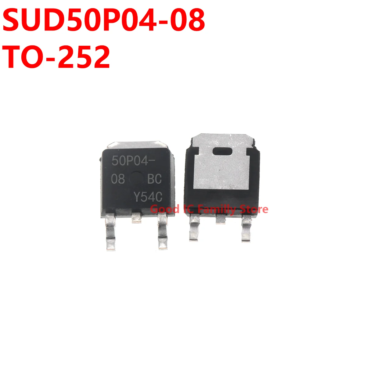 

10PCS SUD50P04-08 TO-252