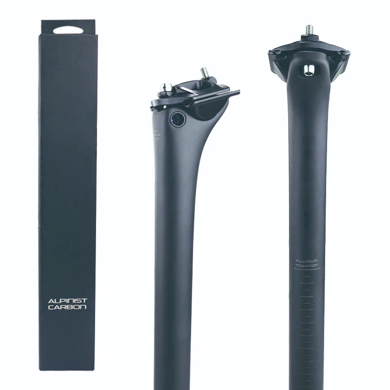 

With Logo Carbon Seatpost MTB/Road Bike Seat Post Length 360mm Bicycle Parts 27.2mm 31.6mm Diameter