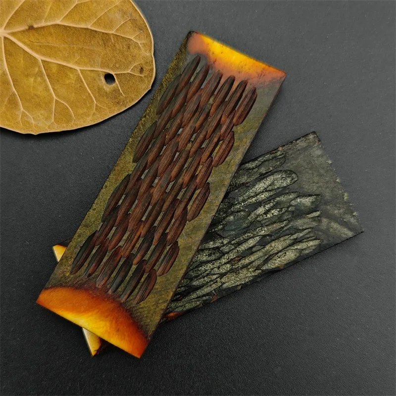 Colored cow bone handle material, cow bone sheet carving, cow bone patch material, Damascus knife blade partition material