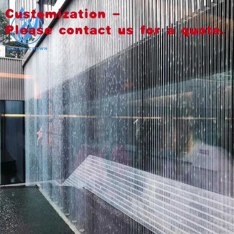 

custom.2026 Crown Ornament Indoor Decorative String Curtain Waterfall Wall Rain Curtain Fountain Outdoor