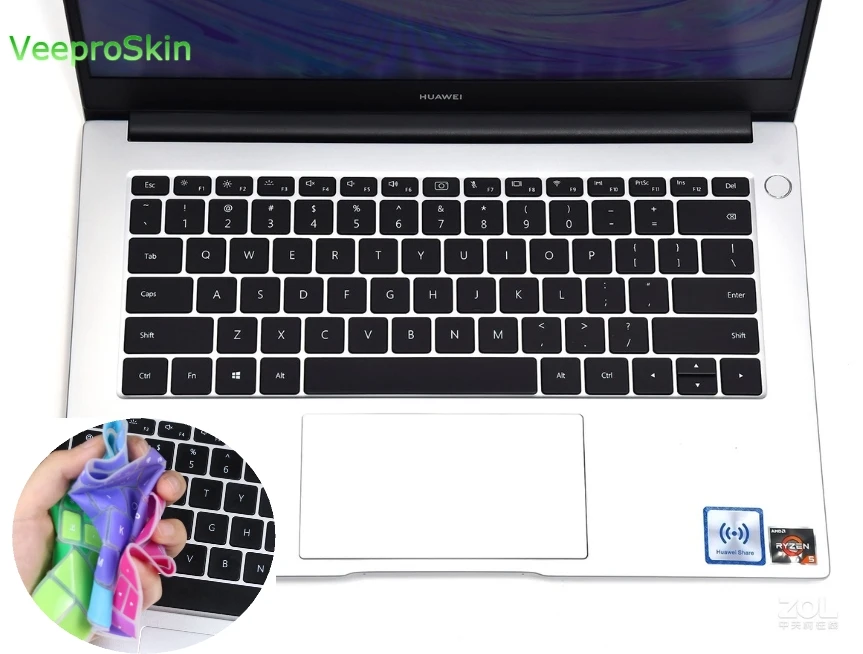 for HUAWEI MateBook D 14 2020  R5 3500U Linux   Silicone Keyboard Cover Protector skin  Mate Book D14 2020