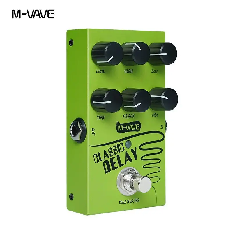 In-Stock M-Vave Classic Delay Guitar Effect Pedal, 600ms Delay Time True Bypass For Electric Guitar & Bass Pedalboard view 5