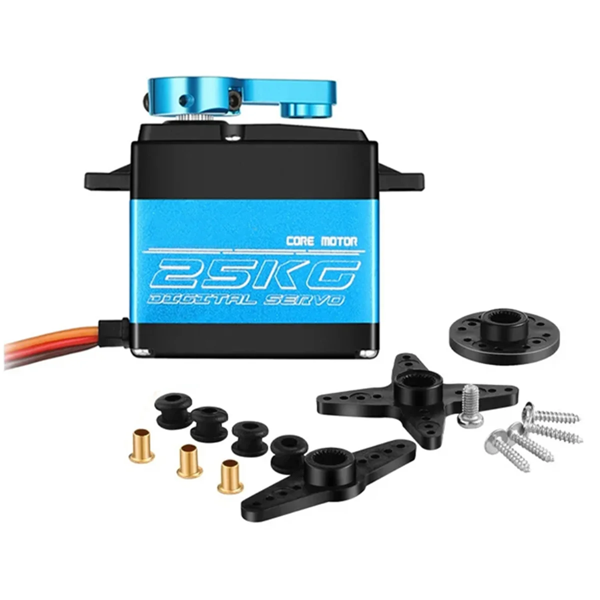 

FT5325M 25KG Digital Servo Metal Gear Waterproof Brushless High Speed Servo for 1/8 1/10 RC Car Boat Robot