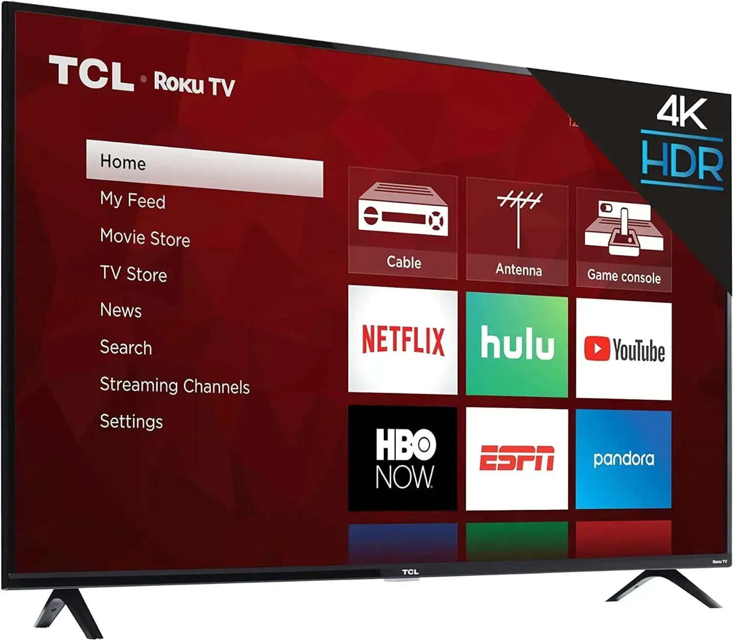 55S425 TV Roku LED pintar 4K 55 inci (2019)