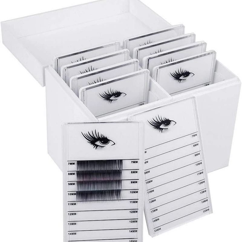 10 Layers Eyelash Storage Box Makeup Display Container Eyelashes Holder Case Grafting, Eyelash Box Extension Tool