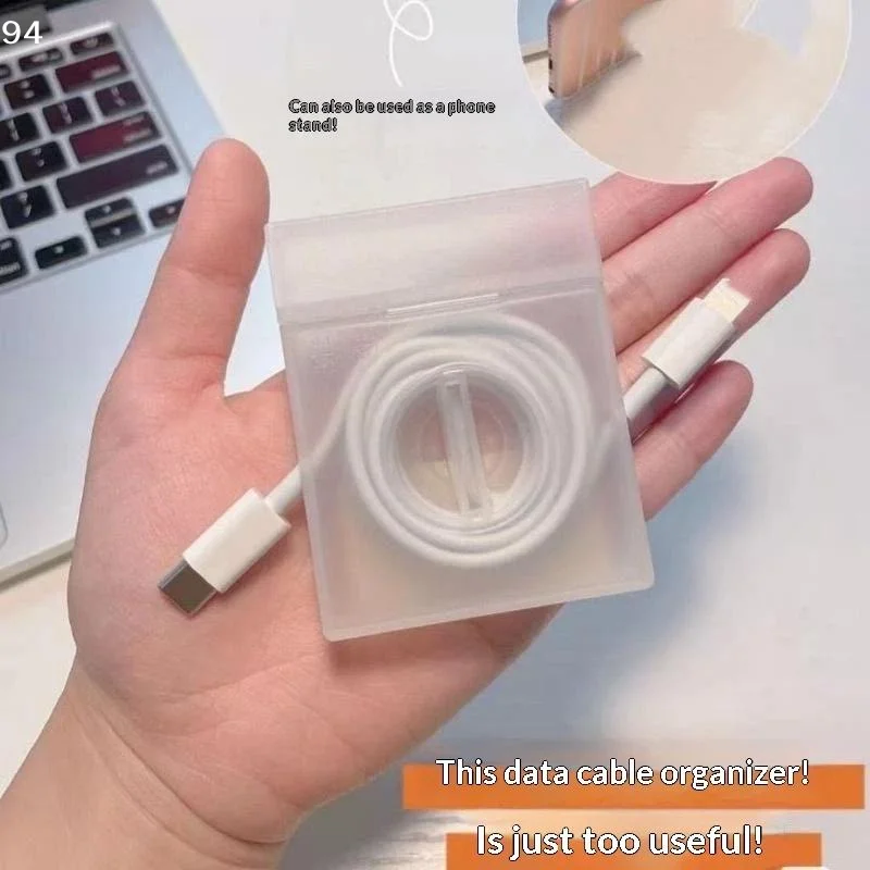 Rotatable Cable Winder Box Portable Round USB Data Cord Cable Organizer Headphone Charging Line Management Storage Box