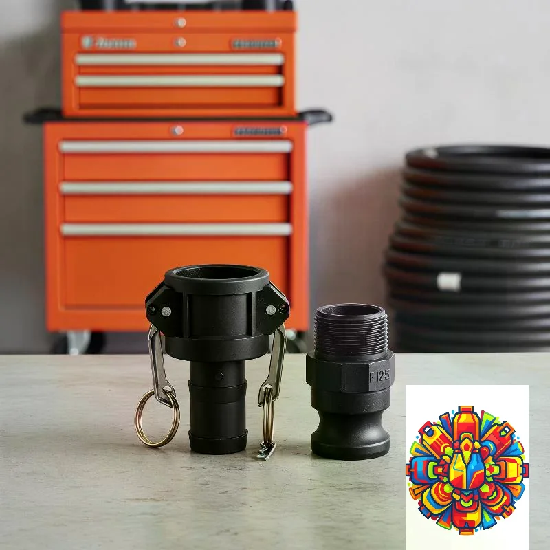 C300 PP Type C+F Camlock Coupling, Acid‑Alkali Resistant Buckle Quick Connector For Flexible Chemical Hose