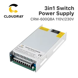 Cloudray 3in1 Switching Power Supply 5V 15V 24V CRM-600QB 110V/230V  16.5A 5A for Fiber Marking Machine Power System