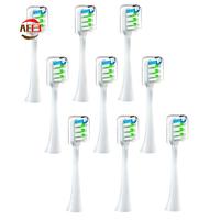 AEE3-9PCS Replacement Brush Heads For SOOCAS V1 V2 X3 X3U X5 D2 D3 SOOCARE Sonic Electric Toothbrush Head Soft Bristle