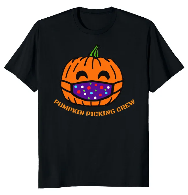 NEW LIMITED Pumpkin Picking Crew Halloween Funny Novelty Tee  Fast ShippingAnime Pattern Summer Clothing