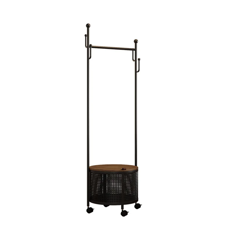 Portable Metal Coat Rack Floor-Standing Multi-Functional All-in-One Bedroom Entryway Home Clothes