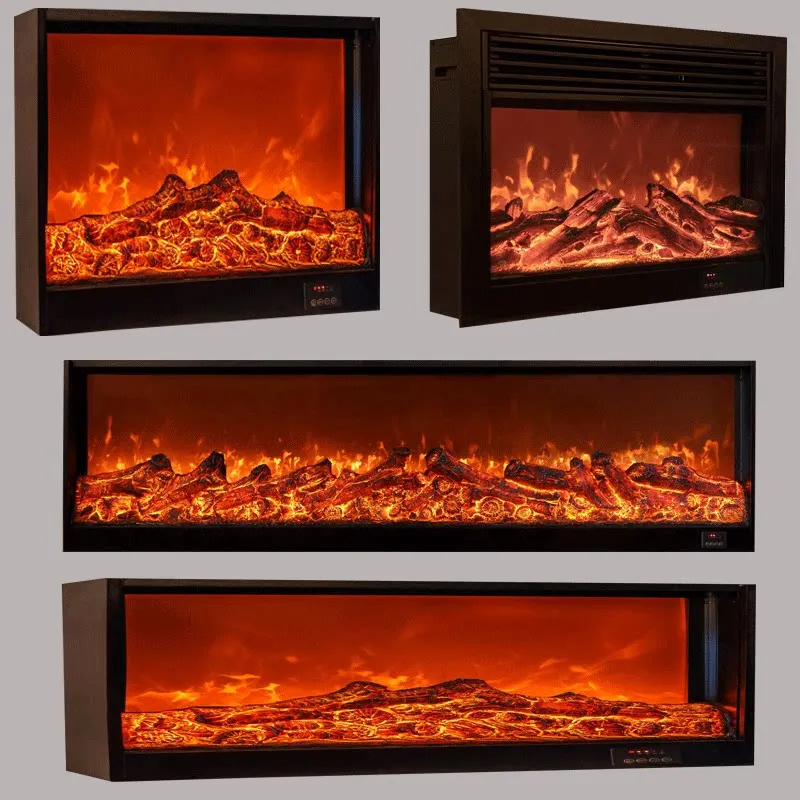 Custom fireplace core, European-style fireplace, electronic simulation flame, American-style electric fireplace decoration, buil