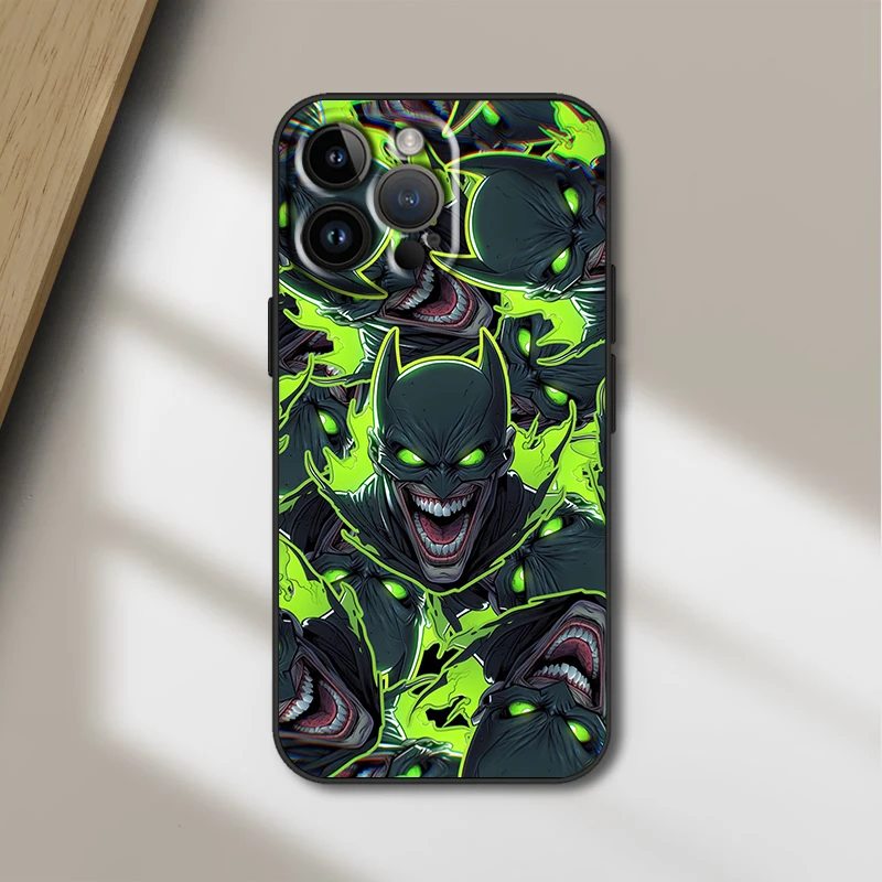 Cool B-Batman Cool Anime For Apple iPhone 15 14 13 12 11 XS XR X 8 7 Pro Max Plus Mini Shockproof Soft Black Phone Case