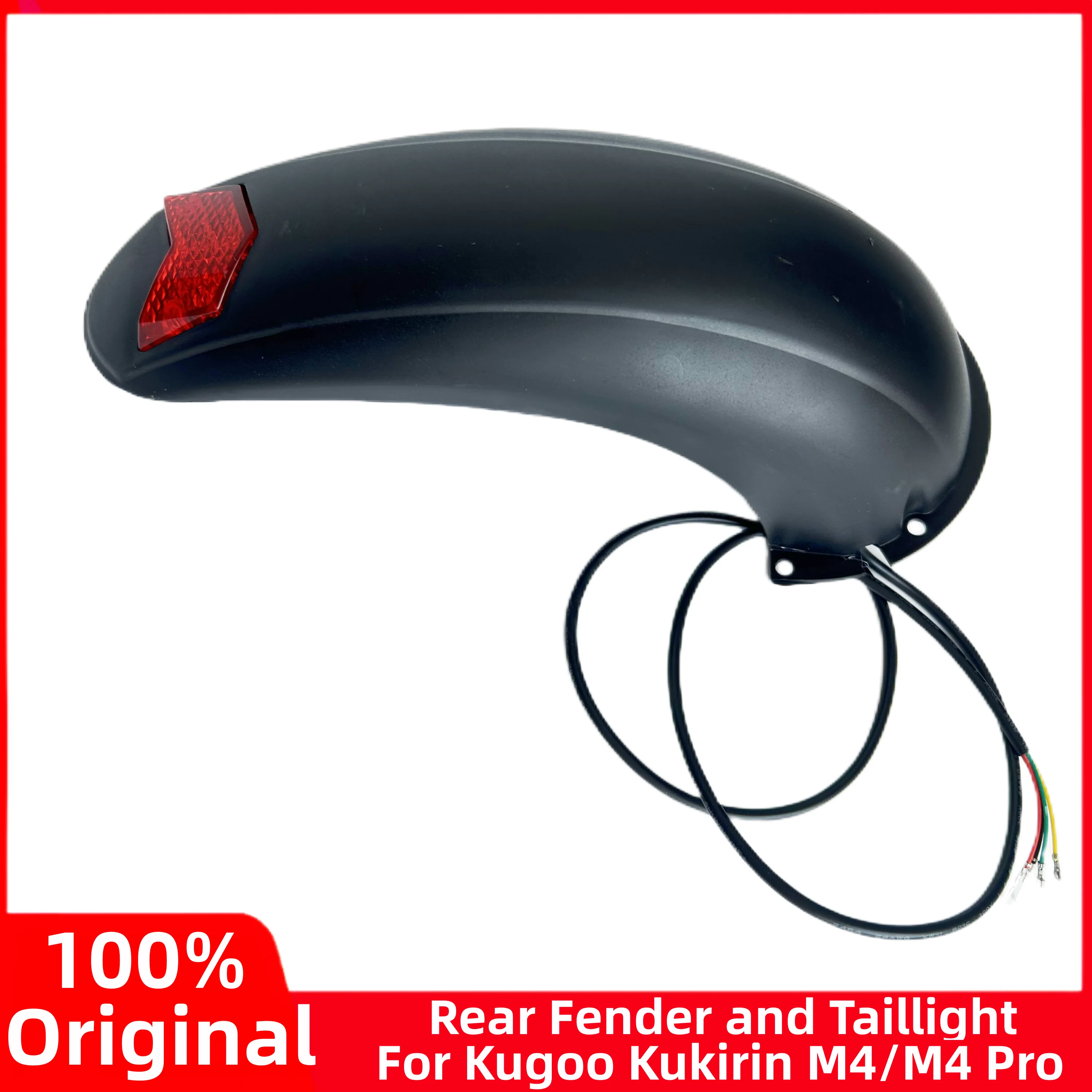 Rear Fender /Taillight Part Stop Lamp for KUgoo KuKirin M4/M4 Pro Electric Scooter Back Mudguard Taillight Replacement Accessory