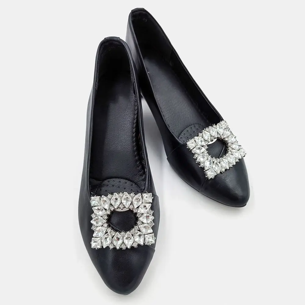 

Wedding Bride Shoe Decorations Clip High Heel Rhinestone Flower Charm Buckle Removable Glass Crystal Buckle Decorative Women