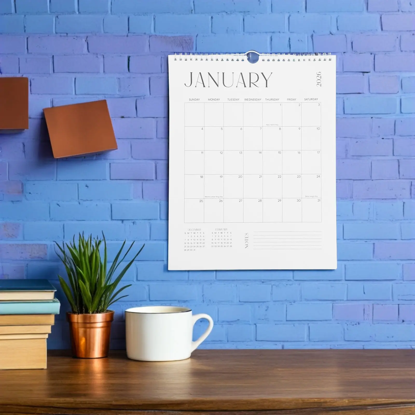 

Wall Calendar 2025-2026 Hanging Planner 18-Month July 2025 to December 2026 Monthly Wall Calendar for Home Office Organization